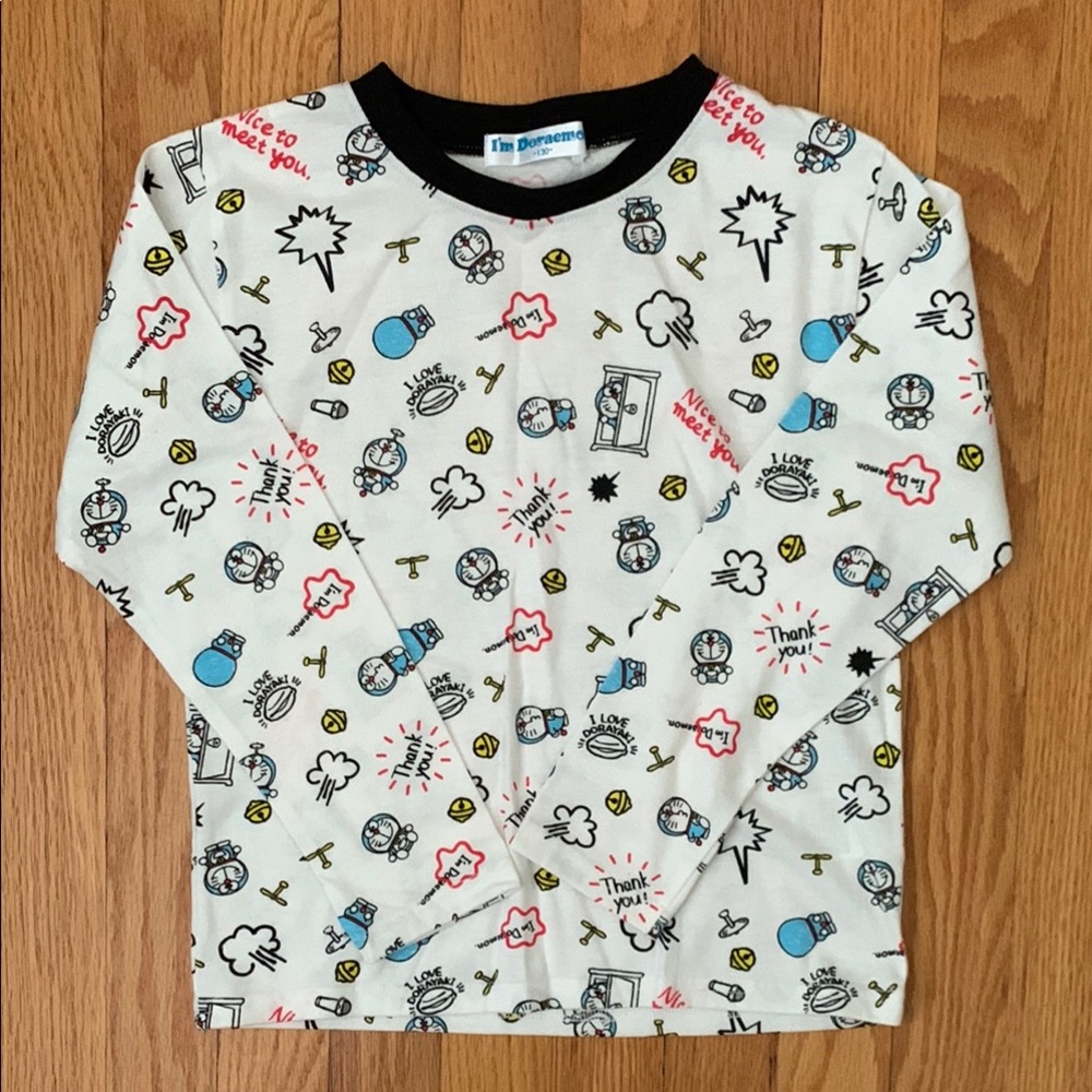 Doraemon Long Sleeve Shirt size 130cm